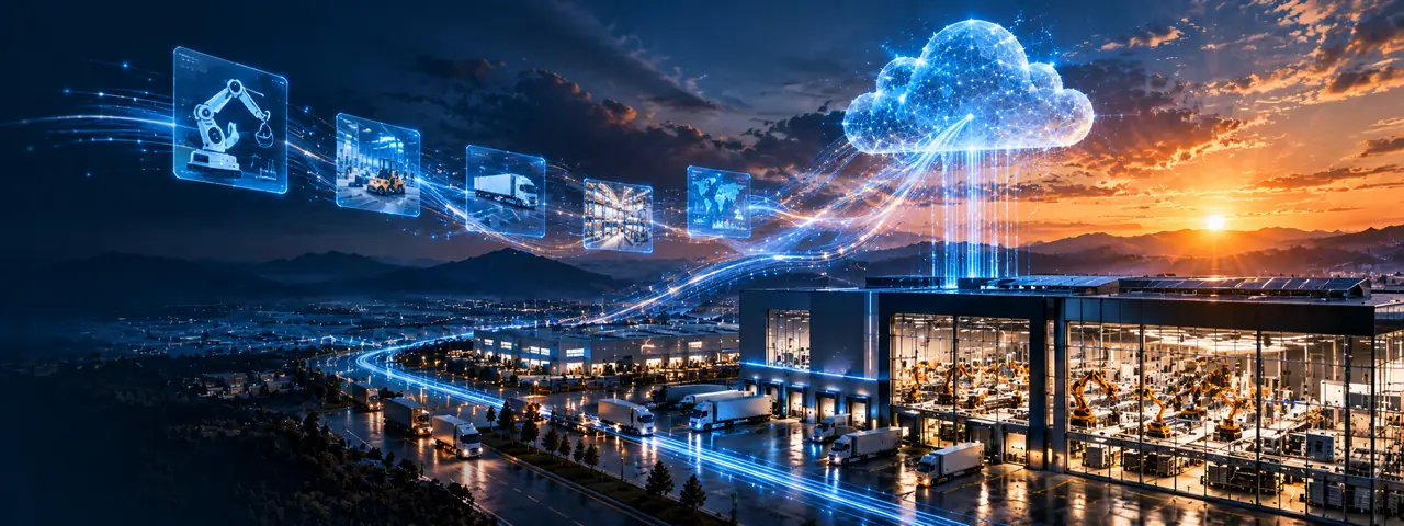 Connected cloud services linking enterprise operations