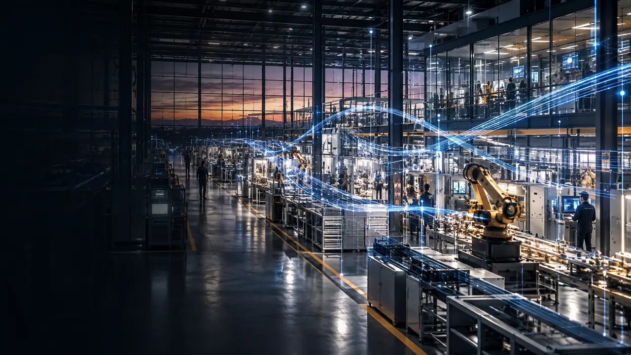 Intelligent manufacturing plant with robotic cells